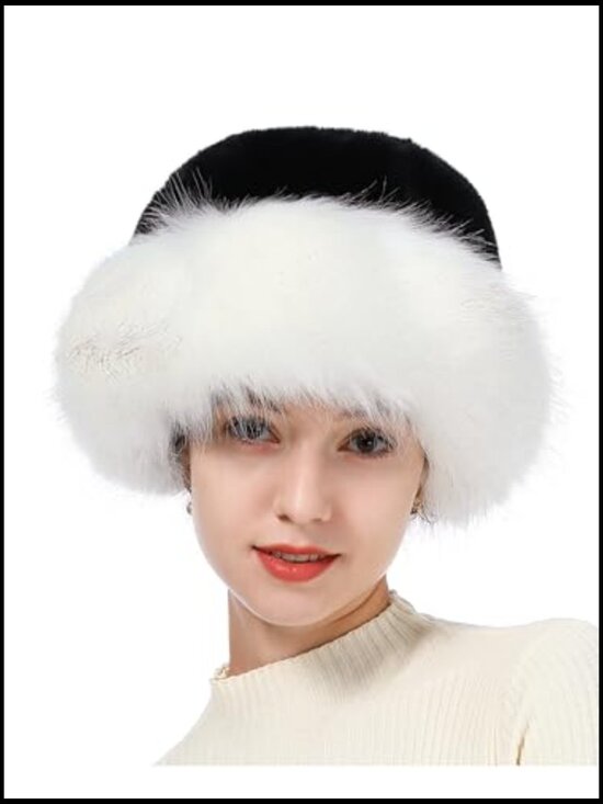Faux Fur Fluffy Bucket Hat Beanie Winter Warm main image 6